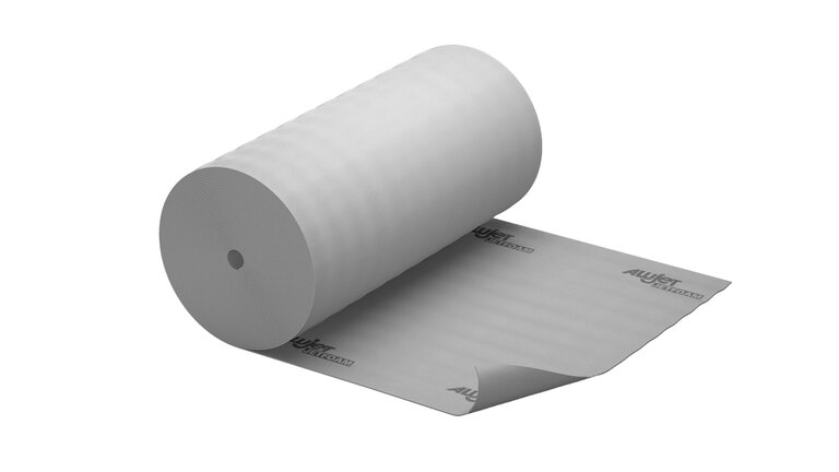 Rolle mit ausgerollter Schutzfolie.